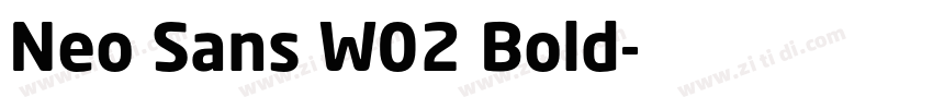Neo Sans W02 Bold字体转换